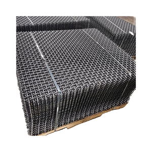 Độ bền kéo cao khai thác mỏ đá đá cát sàng máy nghiền rung màn hình lưới 65Mn 45 # mangan thép dệt crimped dây lưới - Product Image 1