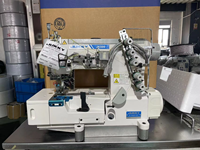 Machine à coudre industrielle JUKKY 500A à grande vitesse, point de recouvrement, haute qualité, double décoration, plate-forme plate, machines à coudre spéciales