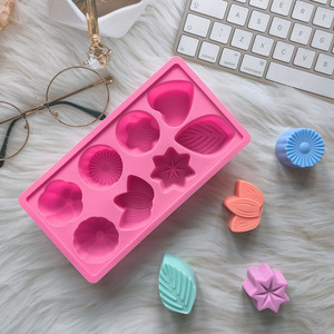 1-Dùng Một Lần Khuôn Silicon Hoa Thực Vật Hình Trái Tim Thiết Kế Lá Tự Làm Xà Phòng Handmade Làm Bánh Trang Trí Túi SHU XIN - Product Image 4