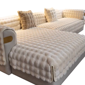 Super morbido <span class=keywords><strong>antiscivolo</strong></span> in pelliccia sintetica di coniglio fodera per divano soffice fodere per cuscino e copertura per cuscino - Product Image 1