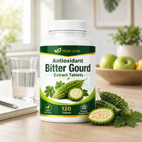 Comprimés de courge amère séchée naturelle antioxydante en gros (OEM/ODM) pour complément alimentaire à base de plantes, matière première séchée