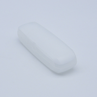 Étui à lunettes portable en plastique givré, boîte de rangement légère pour lunettes de vue et de lecture, logo personnalisé disponible