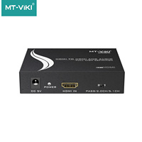 Répartiteur audio-vidéo HDMI 1.4 4K 30Hz 225Mhz avec port audio SPDIF 3.5mm, équipement à fibre optique