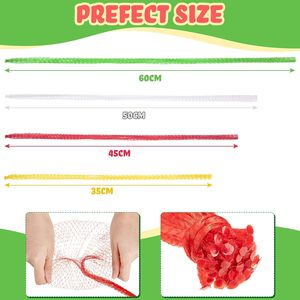 Huamaohengchun 300 Bolsas de Malla de Nylon LDPE Reutilizables y Duraderas con Cierres de Lazo para Almacenamiento de Productos, Verduras y Mariscos de 13.8-23.6 Pulgadas - Product Image 2