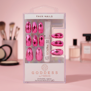 HGOD0046 Ensemble d'ongles artificiels Goddess de haute qualité, faits à la main, à presser, longs et carrés, tendance - Product Image 3