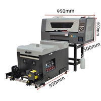 Imprimante DTF A3 haute vitesse avec 2 têtes d'impression XP600, machine d'impression de t-shirts avec système de circulation d'encre blanche, imprimante à film PET