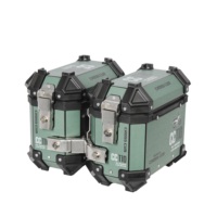Porte-bagages arrière et boîte latérale en aluminium étanche pour moto CC110, triple compartiment
