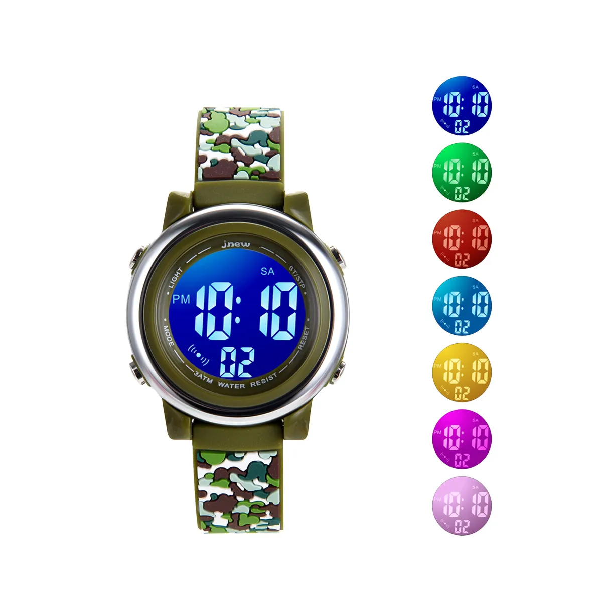 Personalizzazione Cartoon Pretty Style orologi per bambini impermeabile LED Light bambini studenti ragazze tempo insegnamento orologio per bambini ragazzo