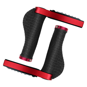 Yueli <b>Bicycle</b> Rubber Handlebar Grips 25.4 Mm Red With Charging <b>Lights</b> For Mountain Bikes - Product Image 2