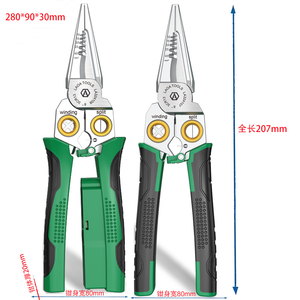 רב תכליתיים 8-in-1 נירוסטה מפשעה piplier חשמלאי מדידה מיוחדים של כלי חיתוך electrocring כלי electrostring - Product Image 5