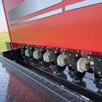 Sembradora de Empuje para Tractor, Sembradora de Semillas de Césped, Ancho de Trabajo Ajustable de 1.8-2.5m, Capacidad de la Caja de Semillas de 75-150kg