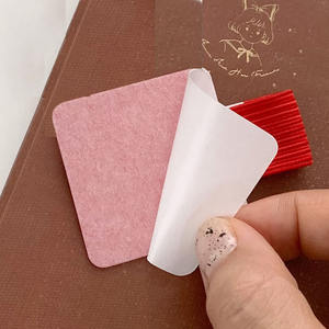 उच्च गुणवत्ता वाले psचमड़े के विंटेज रंग स्व-चिपकने वाला पेन क्लिप व्यक्तिगत pu चमड़े नोटबुक डायरी क्लिप - Product Image 5