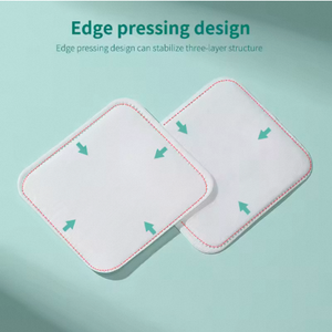 Lingettes démaquillantes carrées en viscose non tissée, sans peluches, véganes, 7x7,5 cm, en boîte, à absorption rapide, avec coins - Product Image 3