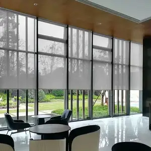 Customized Waterproof Flame Retardant Semi-blackout Roller Curtains For Office
