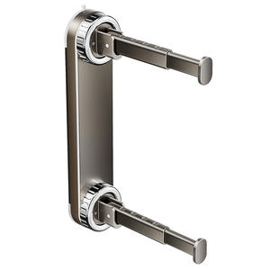 Barra de colgar ropa con ventosa, barra doble, organizador de ropa telescópico plegable montado en la pared para uso en el hogar y el dormitorio - Product Image 5