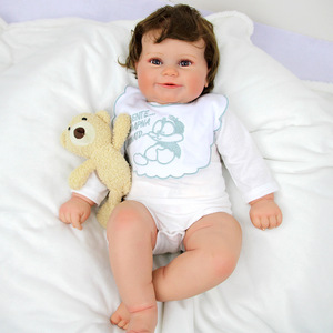 Poupée de simulation de 50 cm en vinyle souple, jouet pour enfants accompagnant la croissance des enfants - Product Image 5