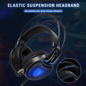 SADES หูฟังสำหรับเล่นเกมแบบมีสายรัดศีรษะแบบสวมศีรษะยืดหยุ่นน้ำหนักเบาหูฟังสำหรับเล่นเกมแบบครอบหูพร้อมไมค์ - Product Image 2