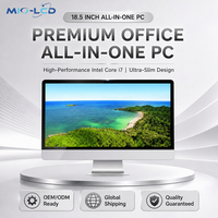 Toutes les tailles Office 18.5 21.5 23.6 27 pouces PC de bureau I3 I5 I7 8g Ddr3 256g Ssd avec caméra tout en un ordinateur