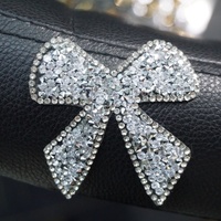 Nouveau fer sur Badge papillon blanc perle strass patchs 3D fer-sur Design Applique pour vêtements