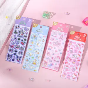 Cute Puffy 3D stickers sheet for girls kawaii japanese stickers