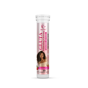 Tabletas Efervescentes Blanqueadoras y Luminosas DUOZI GLUTA, 20 Unidades, Sabor Fresa, Glutatión, Vitamina C, Luminosidad de la Piel - Product Image 1