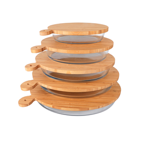 Ustensiles de cuisson <span class=keywords><strong>en</strong></span> <span class=keywords><strong>verre</strong></span> moule <span class=keywords><strong>à</strong></span> <span class=keywords><strong>tarte</strong></span> <span class=keywords><strong>en</strong></span> <span class=keywords><strong>verre</strong></span> <span class=keywords><strong>avec</strong></span> <span class=keywords><strong>couvercle</strong></span> <span class=keywords><strong>en</strong></span> bambou et de haute qualité - Product Image 4