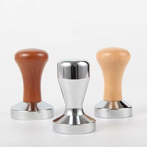 Prensador de Café, Herramienta de Distribución y Nivelación, Herramientas de Barista, Prensador de Café con Mango de Madera, Martillo para Café en Polvo - Product Image 1