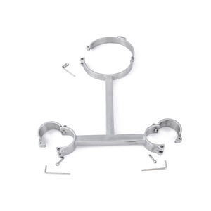 Menottes de collier de retenue d'engrenage BDSM en acier inoxydable pour les jouets fétichistes sexuels Jeux de bondage en corde pour les couples mariés - Product Image 3
