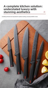 Ensemble de couteaux de cuisine de luxe 6 pièces dans une boîte magnétique, en acier inoxydable, pour cuisinier, utilisation générale, trancher, pain, éplucher, peler - Product Image 4