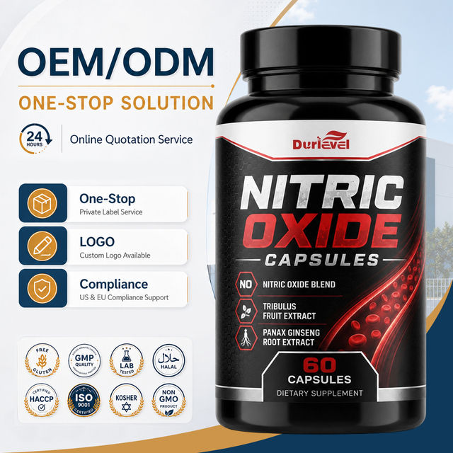 High Potency Nitric Oxide Capsules with Panax Ginseng Natural Energy and Daily Wellness for Adults Not for Pregnant Women