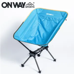 Chaise pliante Oxford en aluminium léger personnalisé ouverture rapide chaise de pêche lune chaise de camping