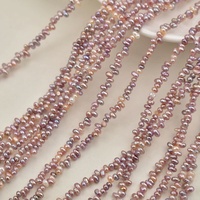 Perles de culture d'eau douce naturelles de qualité AA HB HB36 3-4 mm, perles baroques irrégulières colorées, perles en vrac pour la fabrication de bijoux DIY