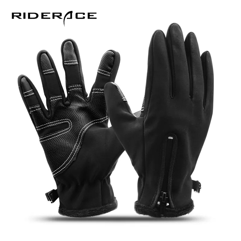 Riderace Winter Windproof Fietshandschoenen Fiets Scooter Motor Antislip Handschoenen Waterdicht Outdoor Sport Ski Handschoenen Voor Fiets