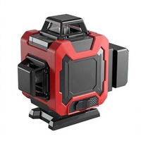Kit de niveau laser à faisceau vert, niveau laser rotatif auto-nivelant, double batterie, trépied, boîtier en plastique et en aluminium