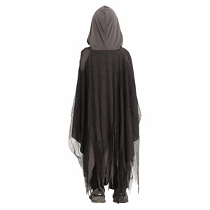Costume de démon tueur pour enfants de 8 à 13 ans, cape à capuche noire avec accessoire de faucille pour Halloween - Product Image 3