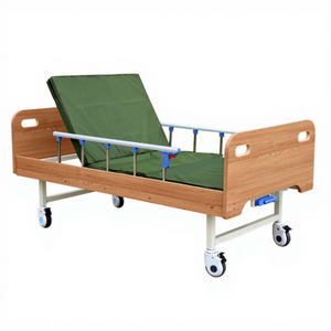 Cama de enfermería de madera KS con manivela doble manual y barandilla para el cuidado de ancianos en el hogar - Product Image 5