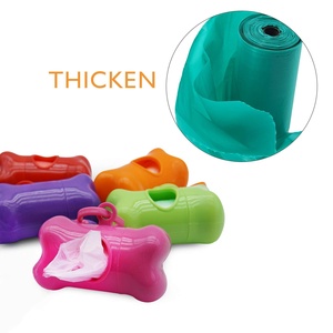 Sacs à crottes pour chiens en silicone personnalisés, écologiques, biodégradables, avec distributeur, couleur bonbon, tendance, mignons, doux, avec 1 rouleau de sacs à l'intérieur - Product Image 2