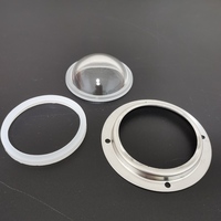 Lentille de verre Led Anti-éblouissement, 10 pièces, 120 degrés, 66mm