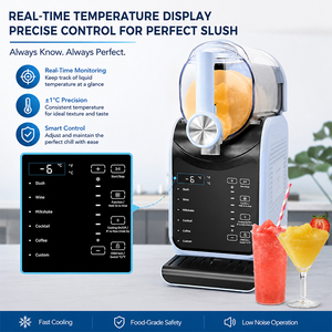 Machine à slush pour usage domestique et fêtes, avec affichage de la température, nettoyage automatique et production rapide de slush en 30 minutes - Product Image 2