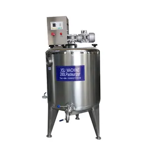 100L 500L mini pequeña escala industrial diario leche pasteurizador tanque leche pasteurización yogur que hace la máquina