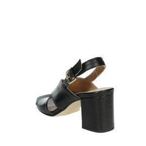 D4422 sandali con tacco in pelle a punta comodo cinturino alla caviglia con lacci alla moda sempreverde per l'estate - Product Image 2