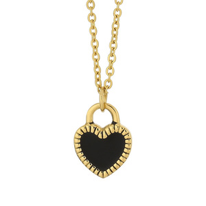 Collier en acier inoxydable beau pendentif en forme de coeur pour couples amoureux présent mode simple à graver nom/logo collier bijoux - Product Image 6