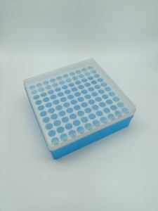 समर्थन समर्थन बहु-उपयोग पीपी 1.5 एमएल माइक्रो सेंट्रीफ्यूज ट्यूब रैक 100 छेद प्लास्टिक परीक्षण ट्यूब रैक - Product Image 4