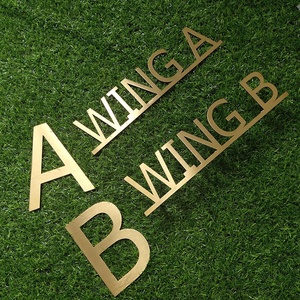 3 मिमी 5 मिमी 3 डी ब्रश पीतल पत्र संकेत ठोस धातु पत्र - Product Image 5