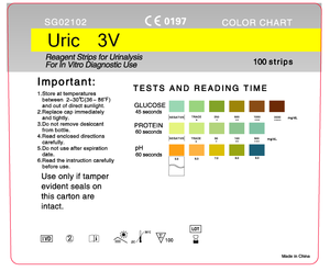 यूरिक 3 वी रिएजेंट टेस्ट स्ट्रिप्स (100 स्ट्रिप्स) पुरुषों और महिलाओं के लिए उपयुक्त - Product Image 6