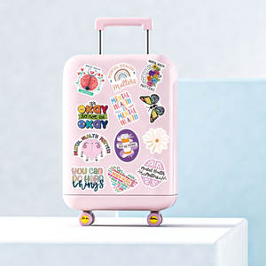 100 p/pack récompenses Phrases autocollants pour bouteilles d'eau Skate Board <span class=keywords><strong>personnalisé</strong></span> Graffiti santé mentale connaissances éducation autocollants - Product Image 4