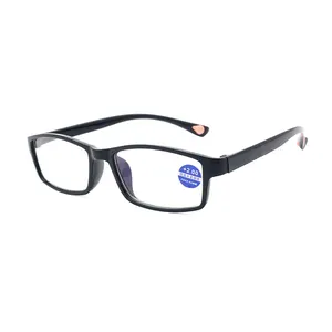 Óculos de leitura unissex, óculos para leitura ultraleve antiluz azul, clássico para idosos