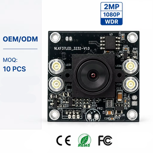 Module de caméra sténopé OEM 1080P WDR à faible luminosité 32x32mm 4-en-1 hybride AHD TVI CVBS commutable pour interphone vidéo - Product Image 1