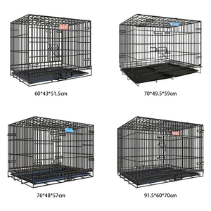 Cage pour animaux de compagnie de haute qualité, chenil de plusieurs tailles, <span class=keywords><strong>panier</strong></span> en fer pliable en métal bon marché, Cage pour <span class=keywords><strong>chien</strong></span> - Product Image 4