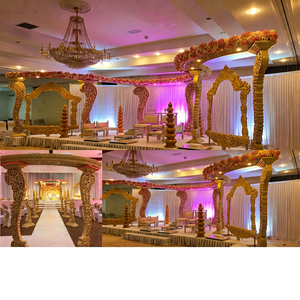Wedding Wooden Peacock Mandap & Stage UK Latest Gujarati Wedding Peacock Wooden Mandap Hindu Wedding Wooden Mandap/Stage Newyork - Product Image 1